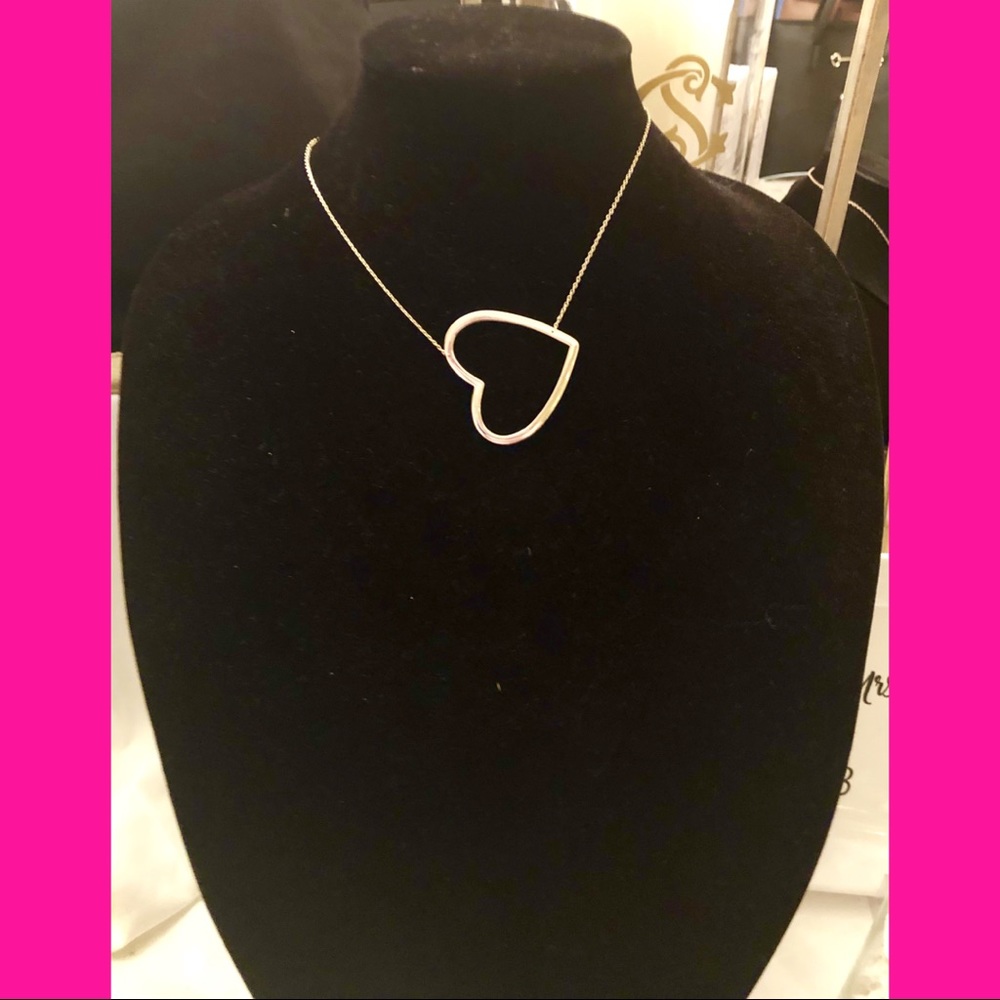 Slanted Heart Necklace!